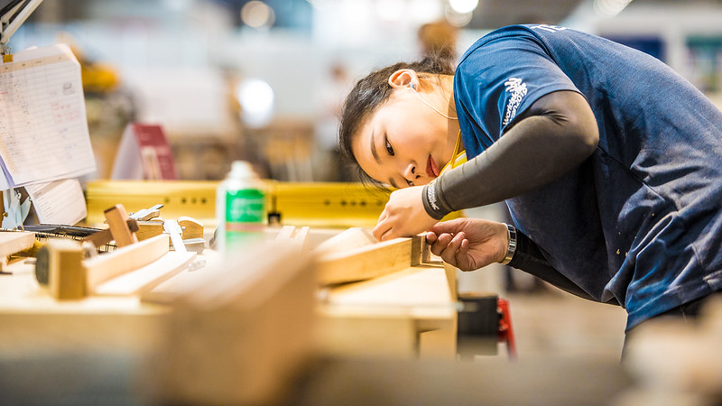 WSC2019 Competition (Ms. Eun-Young Choi, the Award of Excellence, Cabinetmaking)